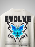 Evolve Oversized Fit Off-White Tee