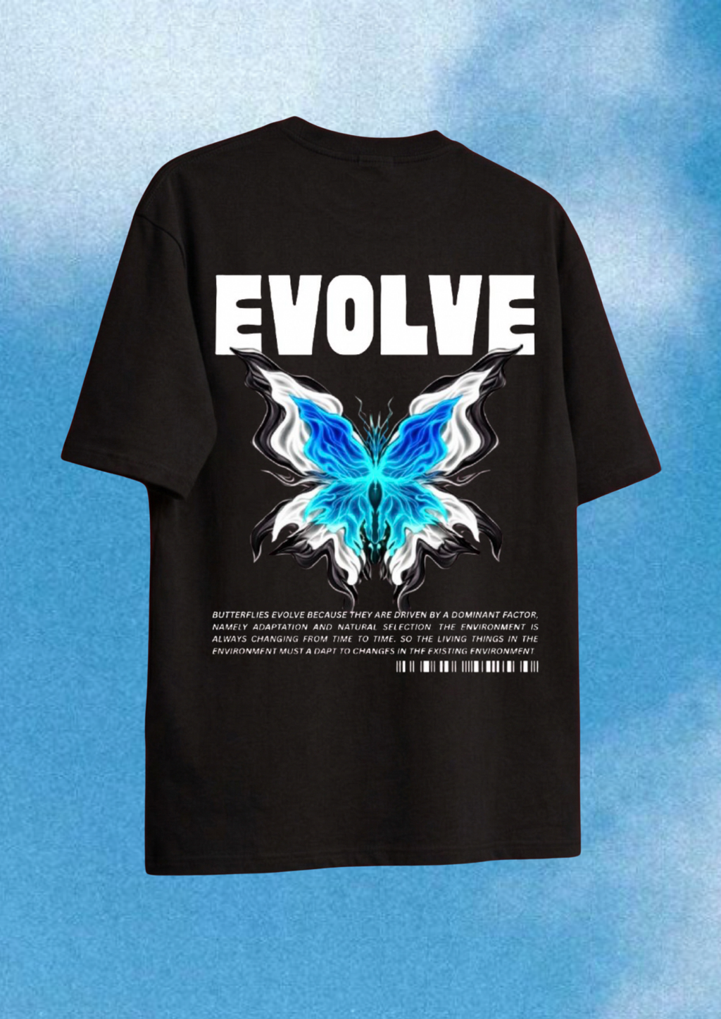 Evolve Oversized Fit Black Tee
