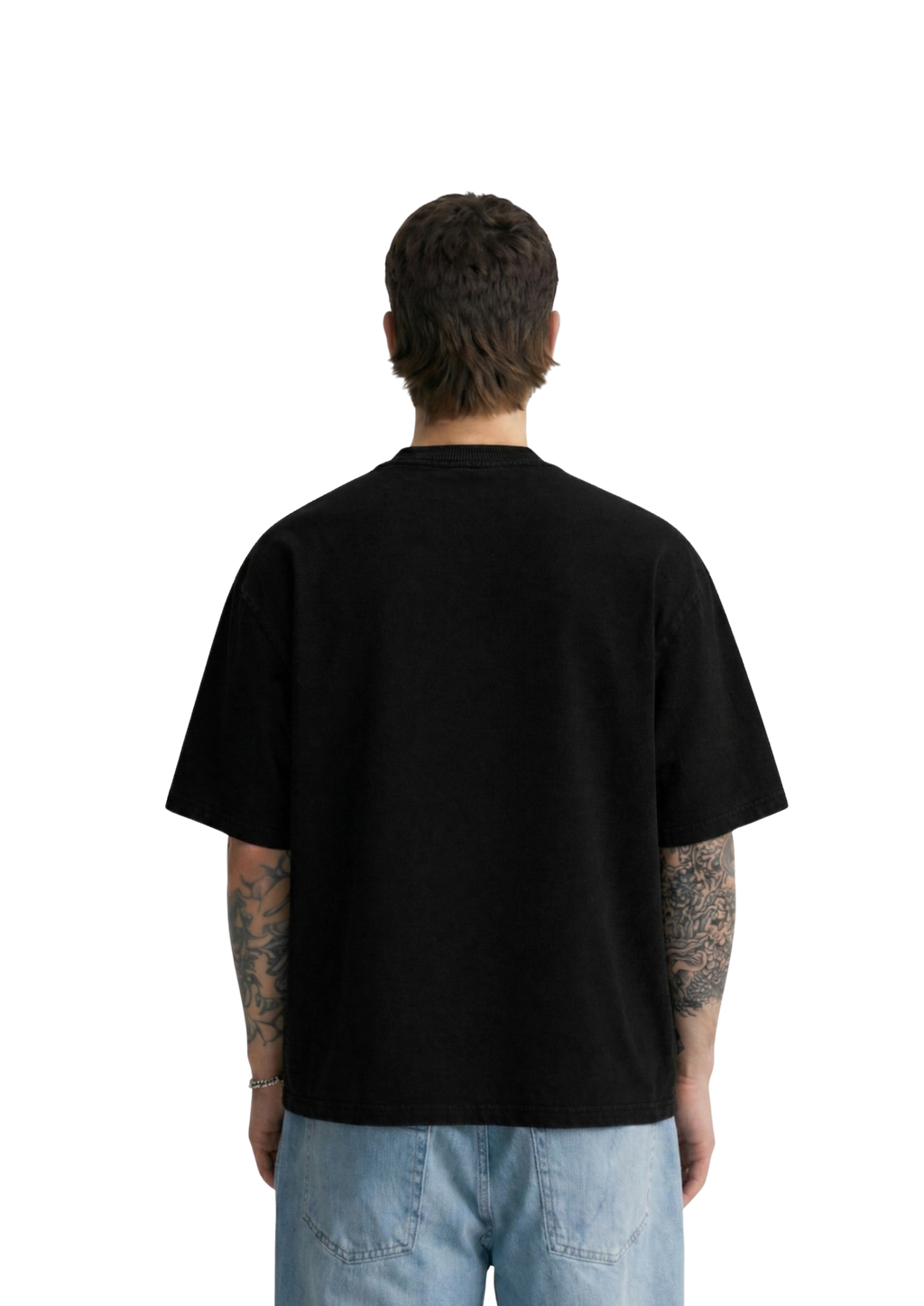 black t-shirt