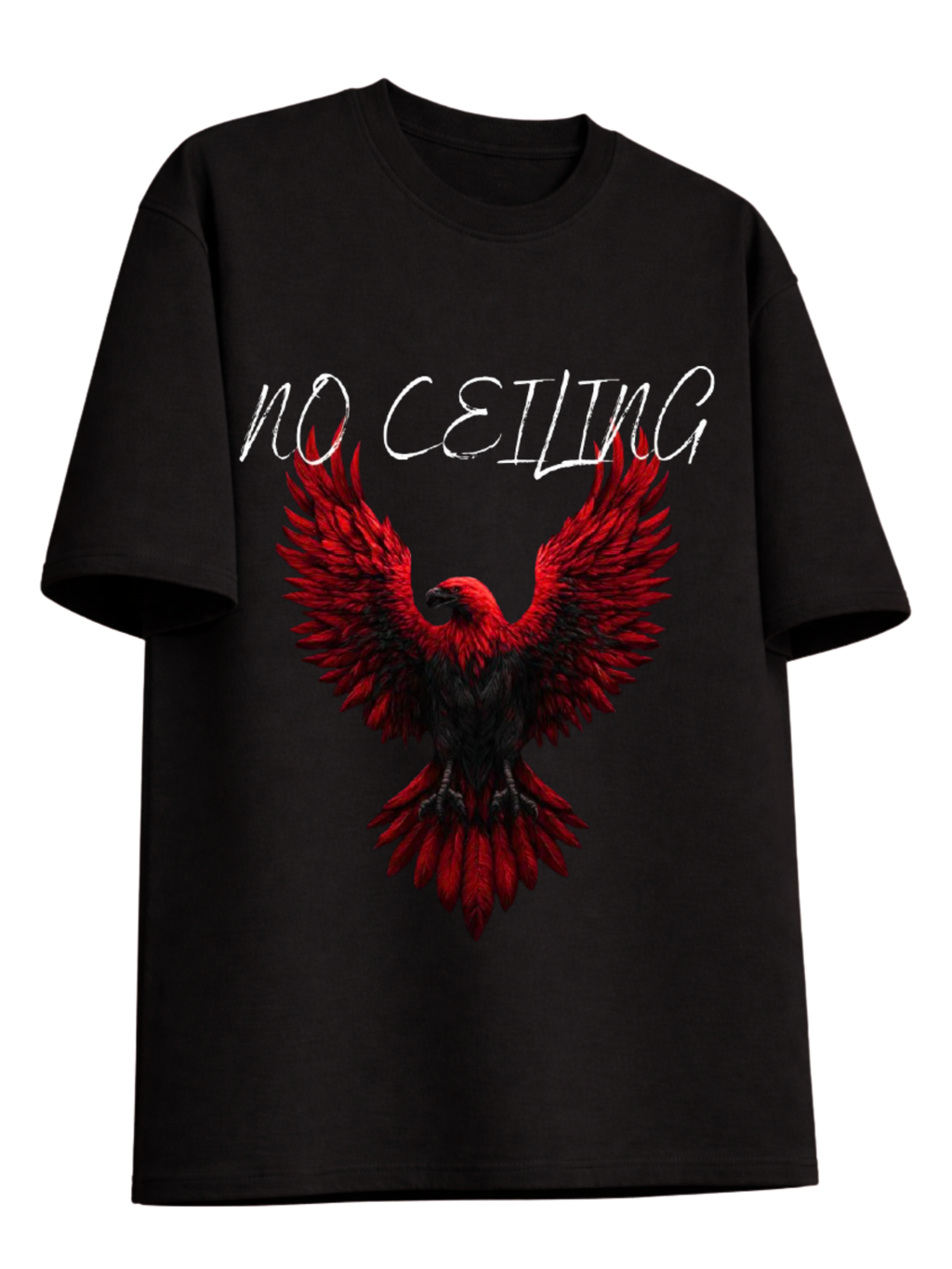 Black No Ceiling Oversized Tee