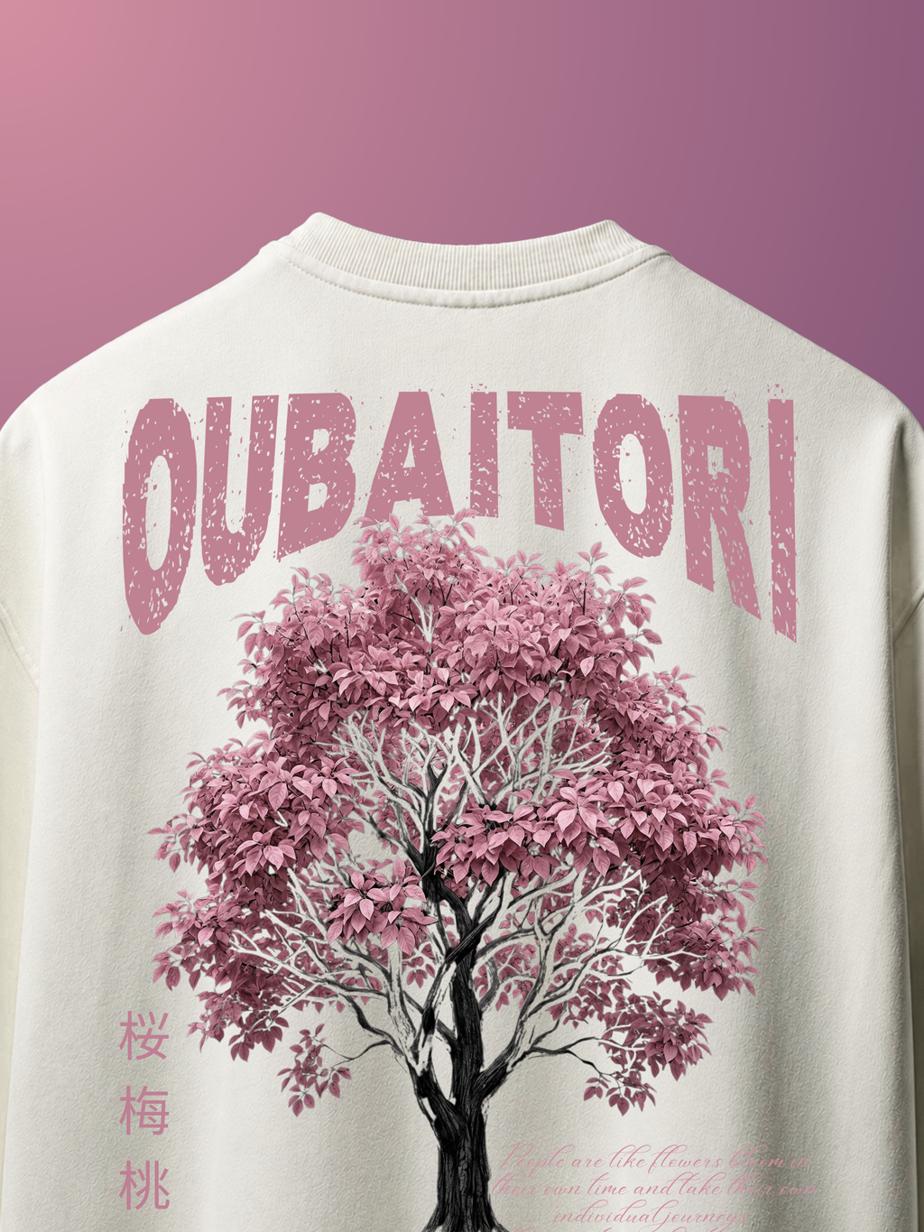 Oubaitori  off-white Oversized Tee