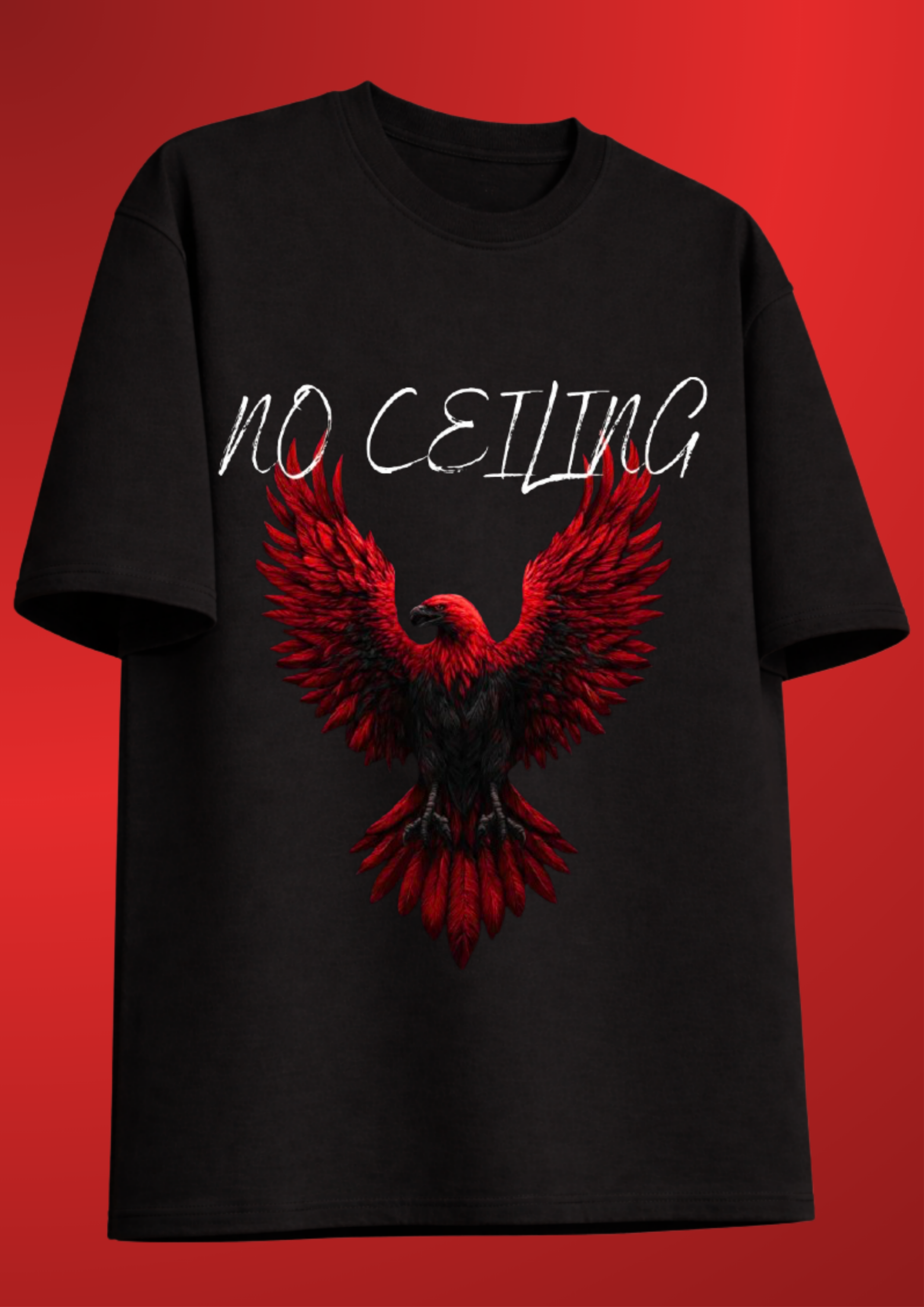 Black No Ceiling Oversized Tee