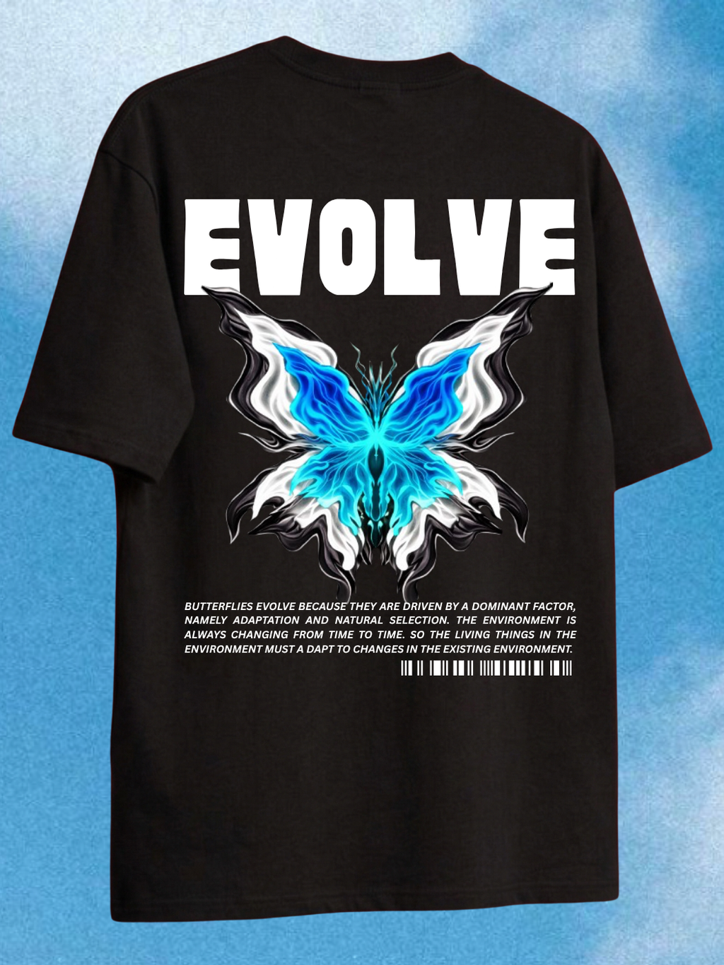 Evolve Oversized Fit Black Tee