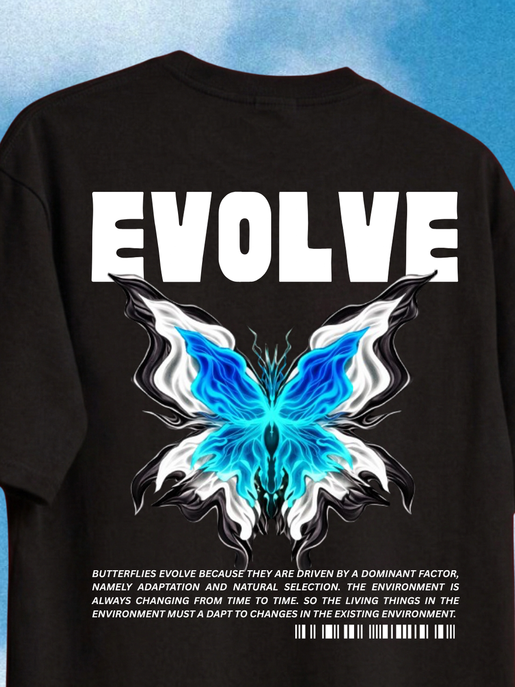 Evolve Oversized Fit Black Tee