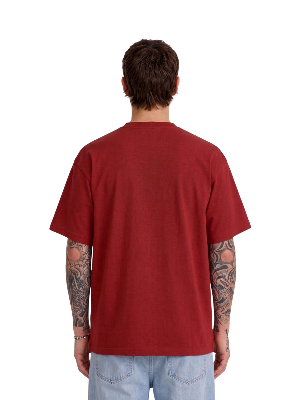 Theory Basics Red Oversized Tee