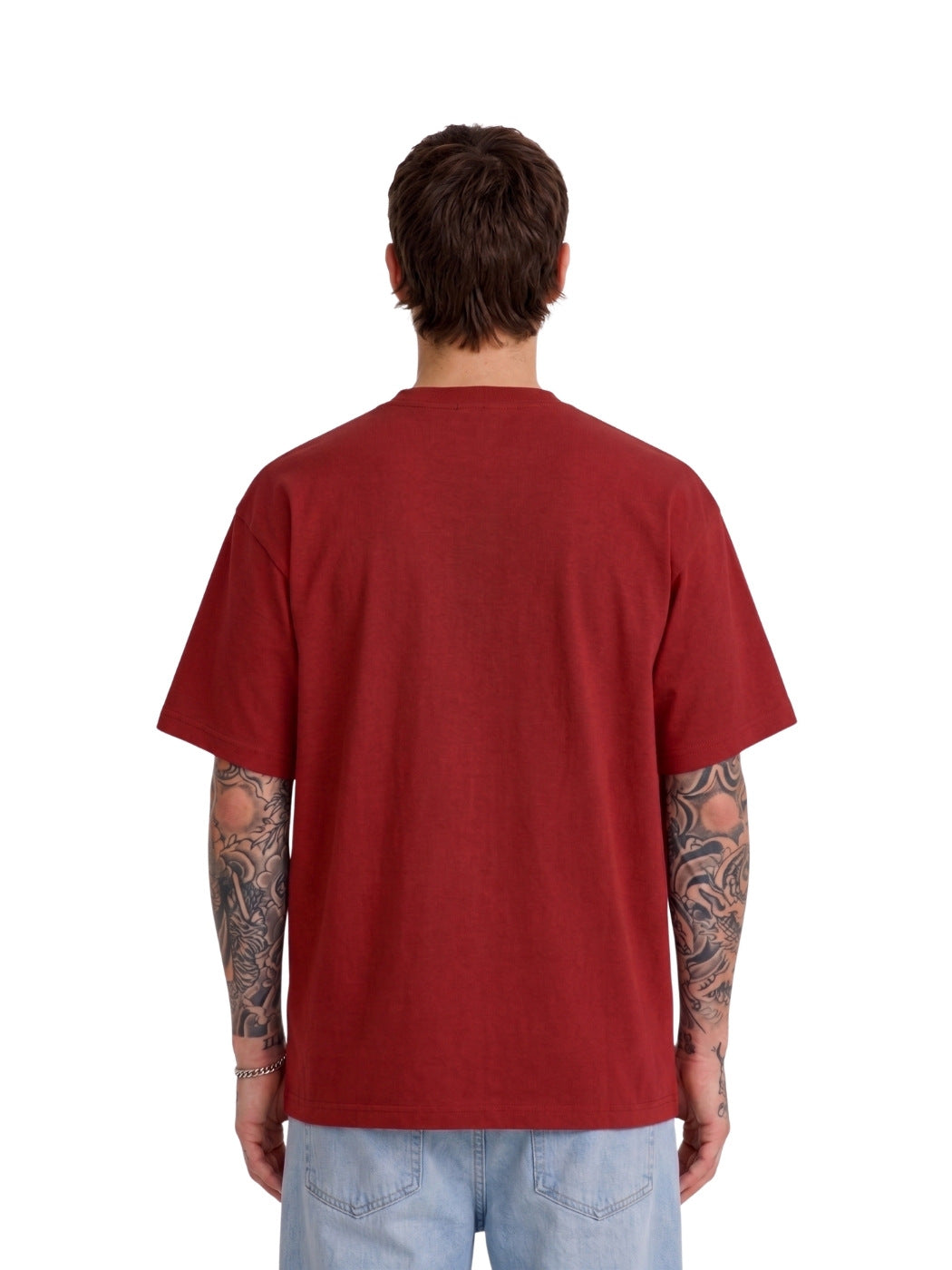 Theory Basics Red Oversized Tee
