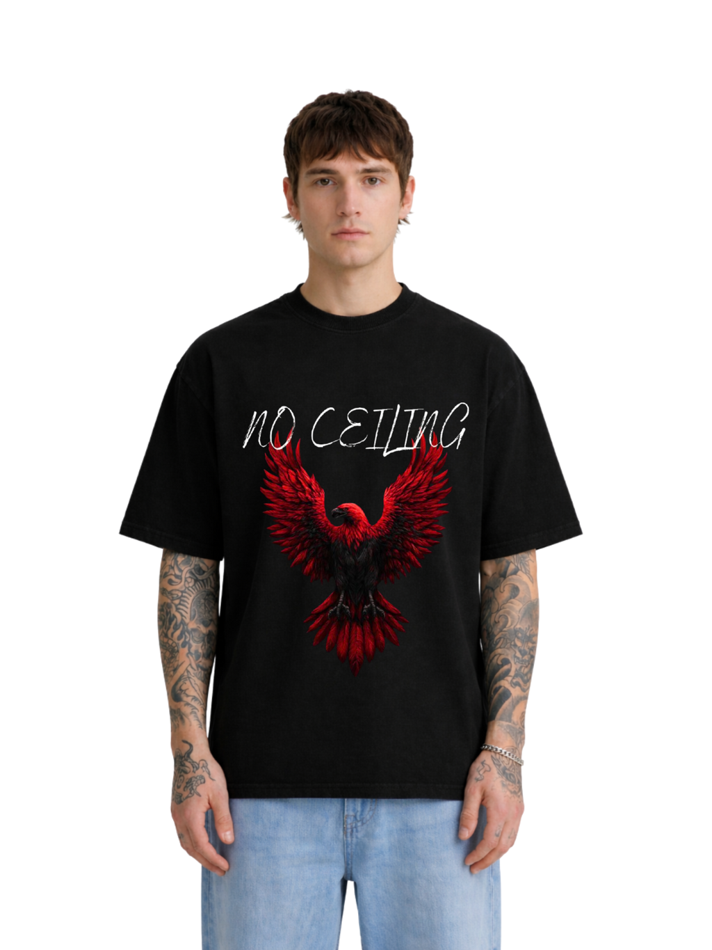 Black No Ceiling Oversized Tee