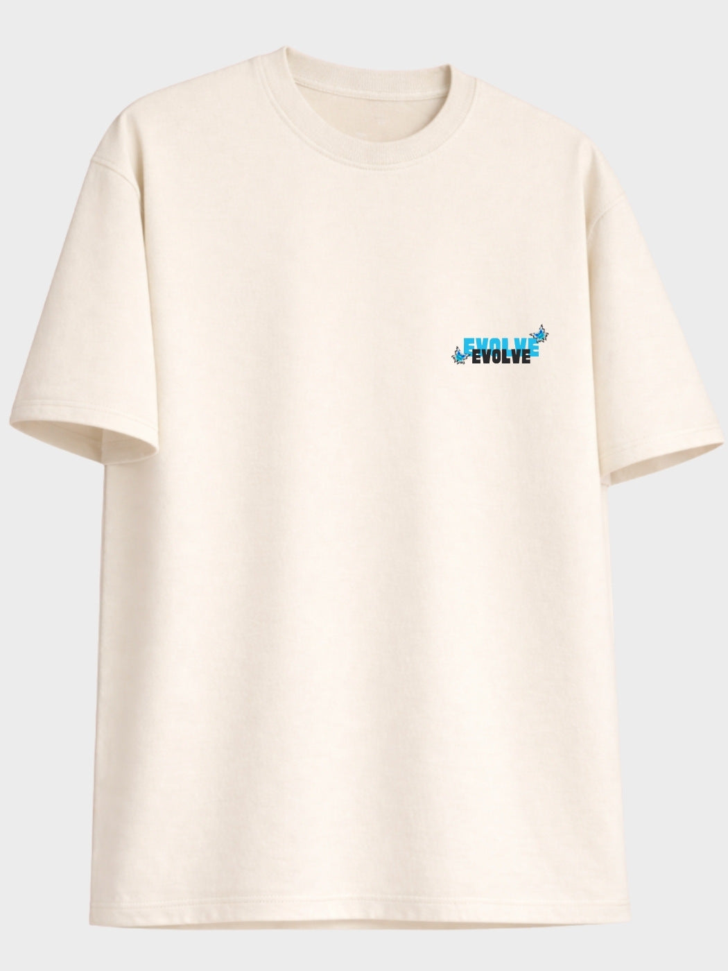 Evolve Oversized Fit Off-White Tee