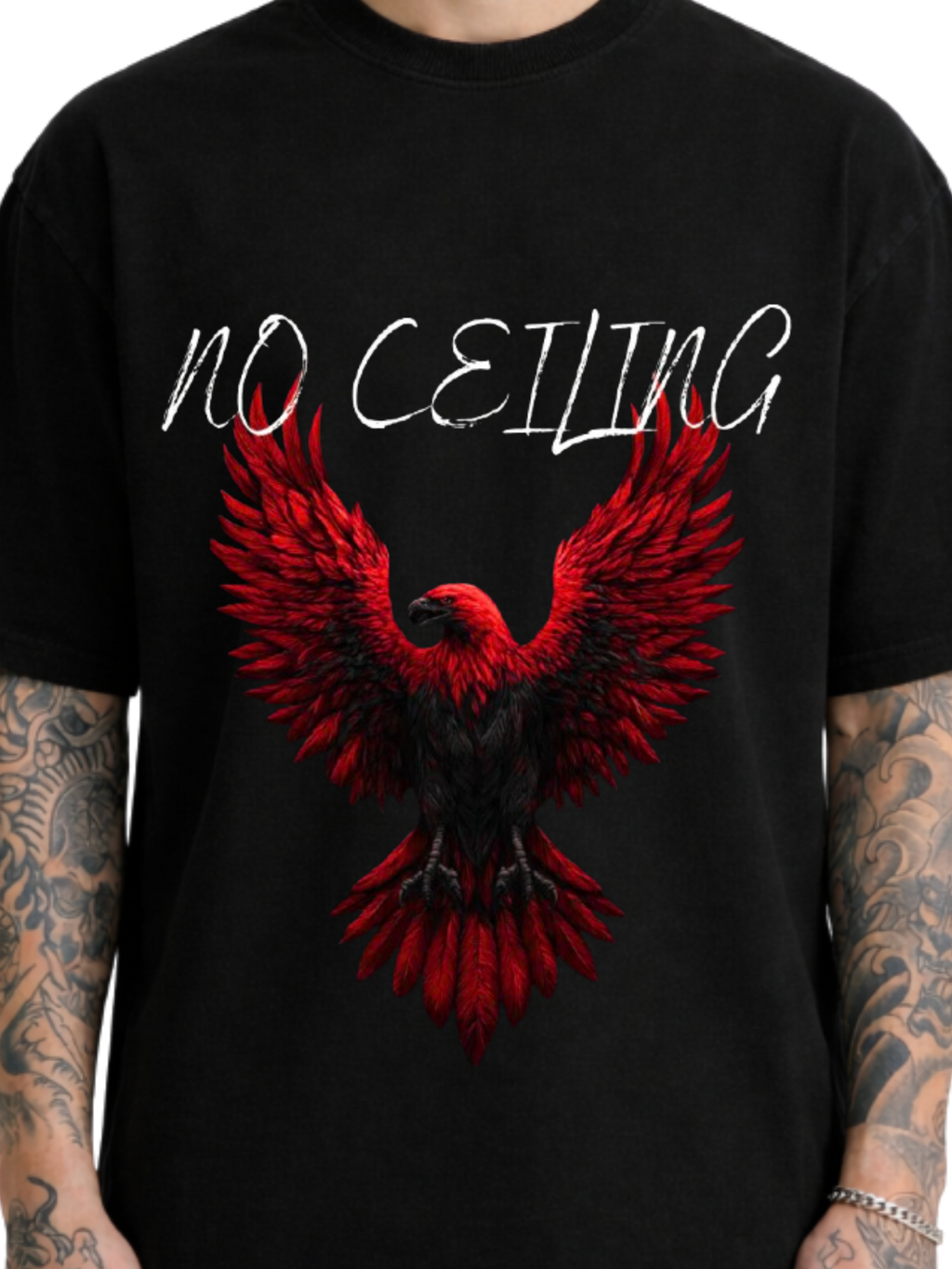 Black No Ceiling Oversized Tee