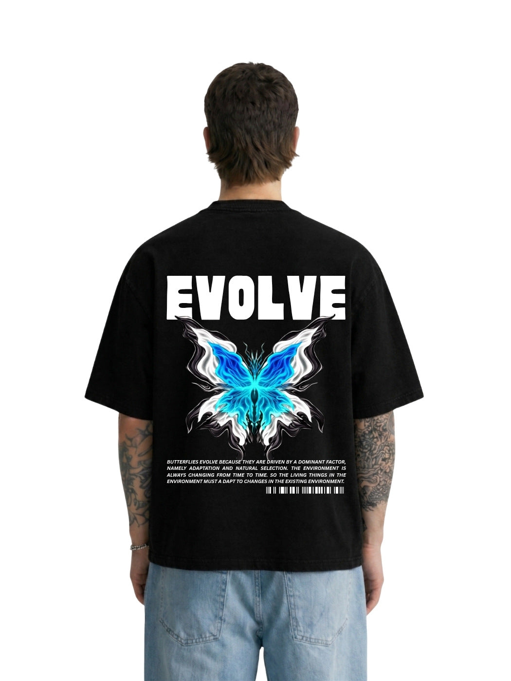 Evolve Oversized Fit Black Tee